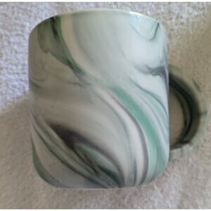 World Market Mable Swirl Jade Green Mug, Coffee Mug, Tea Mug,